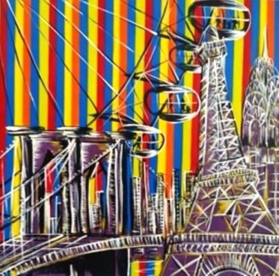 Héctor Urdaneta-Ciudad código Arte, Pintura, Cinetismo, Cultura, Barquisimeto, Venezuela