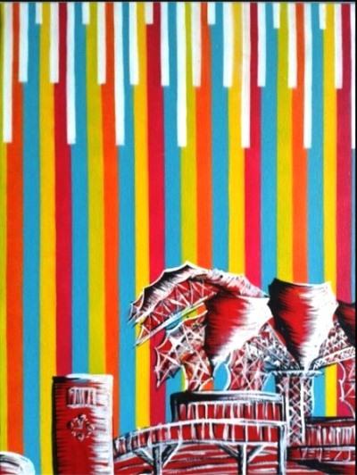 Héctor Urdaneta-Ciudad código Arte, Pintura, Cinetismo, Cultura, Barquisimeto, Venezuela
