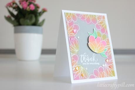 Embossing resist and pigment ink blending Embossing resist and pigment ink blending