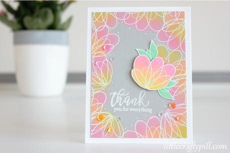 Embossing resist and pigment ink blending Embossing resist and pigment ink blending