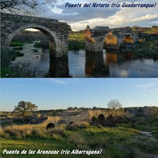 Puentes medievales del Notario y Arenosas, en las cercanías de Alburquerque