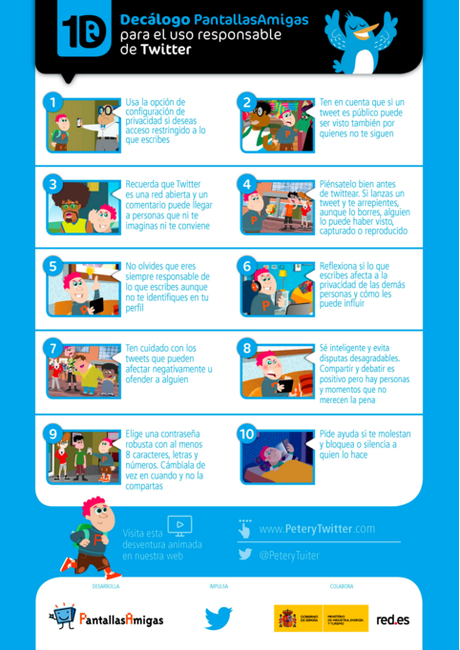 Revisa el Decálogo para el uso responsable de Twitter Revisa el Decálogo para el uso responsable de Twitter