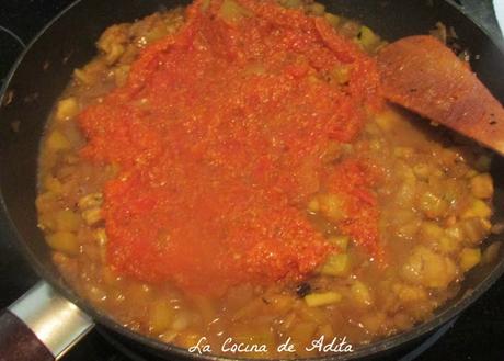 Saquitos de verduras con gulas