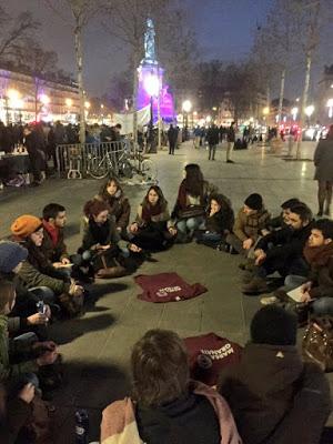 La “Noche, en Vela” parisiense. (Continuación de la “Noche de los indignados”, en la madrileña Puerta del Sol).