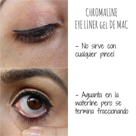 Mi opinión sobre el gel eye liner Chromaline de Mac (tono Black black)