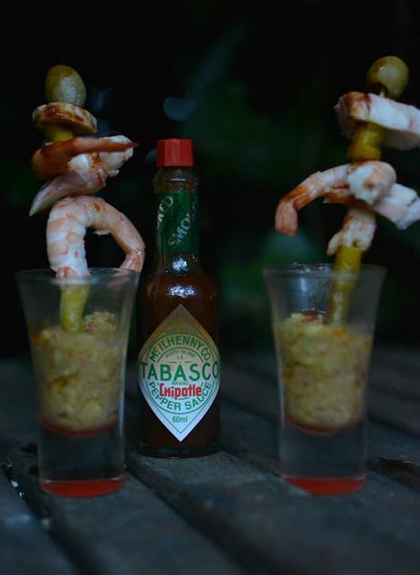 Tapa de langostinos, rejos, guindilla, guacamole y Tabasco Chipotle tererecetas las recetas de tere 04 Receta de tapa de langostinos, rejos, guindilla, guacamole y Tabasco Chipotle tererecetas 04