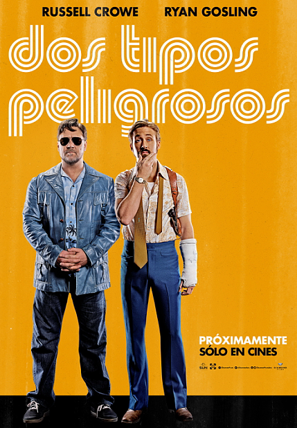 Nuevos afiches de “Dos Tipos Peligrosos” con Russell Crowe y Ryan Gosling