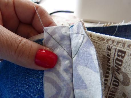 Manta con retazos tejanos Rag Quilts (2ª parte) 