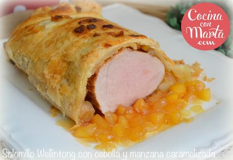 Solomillo Wellintong, solomillo con hojaldre, cebolla caramelizada, manzana, receta casera, fácil, rápida, Cocina con Marta Solomillo Wellintong, solomillo con hojaldre, cebolla caramelizada, manzana, receta casera, fácil, rápida, Cocina con Marta