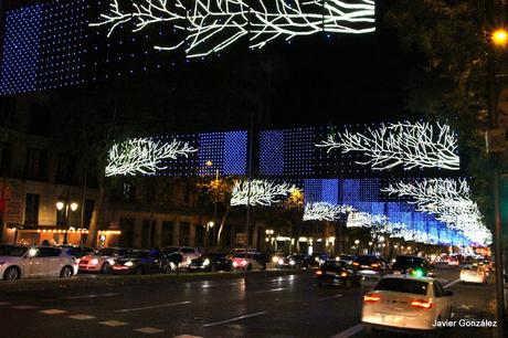 Calle Álcalá. Navidad Madrid se llena de luz en Navidad