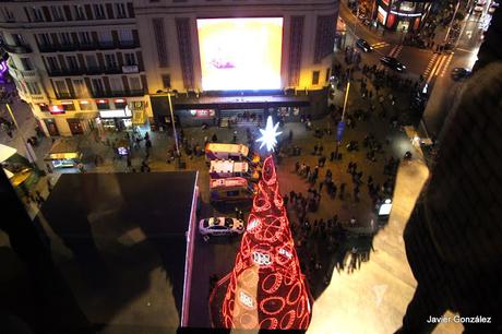 Plaza de Callao. Navidad Madrid se llena de luz en Navidad