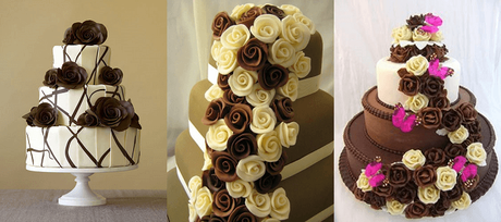 como hacer tortas de chocolate para bodas