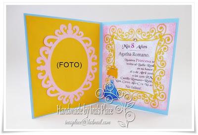 Invitación Cumpleaños - Cinderella Disney Princess - Flourish Invitation. Invitación Cumpleaños - Cinderella Disney Princess - Flourish Invitation.