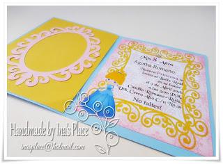 Invitación Cumpleaños - Cinderella Disney Princess - Flourish Invitation. Invitación Cumpleaños - Cinderella Disney Princess - Flourish Invitation.