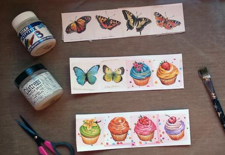 Scrapbooking truco: Adornos con servilletas de papel Scrapbooking truco: Adornos con servilletas de papel