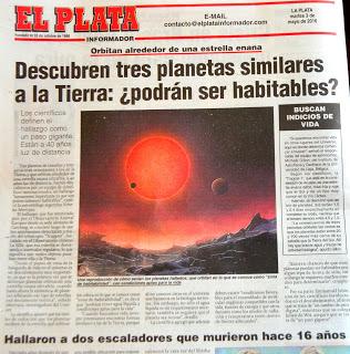 DESCUBREN TRES PLANETAS HABITABLES. MIENTRAS TANTO... - Por Fernando Mengui