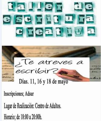 Taller de escritura creativa en Valdepeñas de Jaén