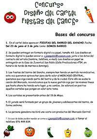 Bases concurso cartel Fiestas Populares del Gancho 2016.