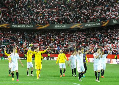 Sevilla 3-1 Shakhtar. ¡Ea, ea, ea, nos vamos a Basilea!