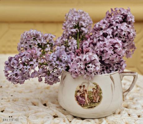 Ideas fáciles, arreglos florales para decorar con lilas