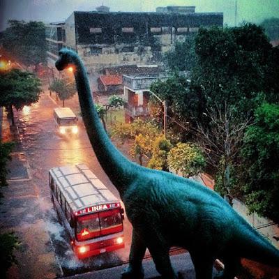 Los dinosaurios viajeros de Jorge Saenz