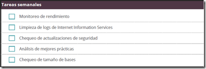 Mantenimiento de Microsoft Exchange – Tareas semanales