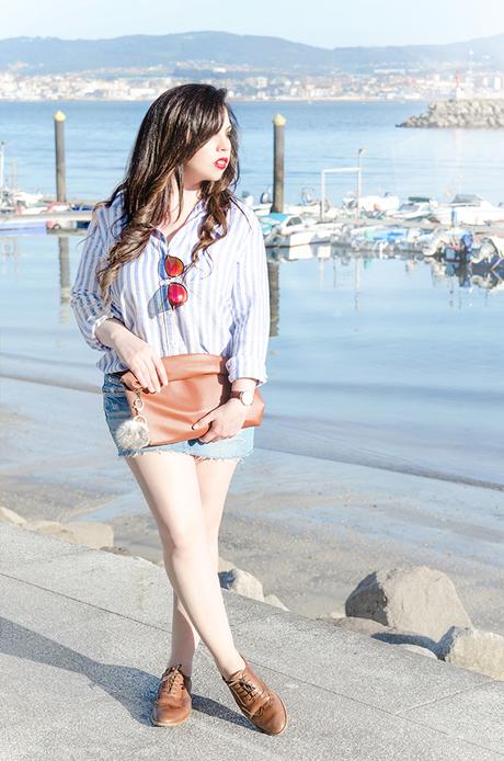 Tendencia-camisa-azul-blanca-rayas Tendencia primavera 2016; Camisa azul y blanca a rayas