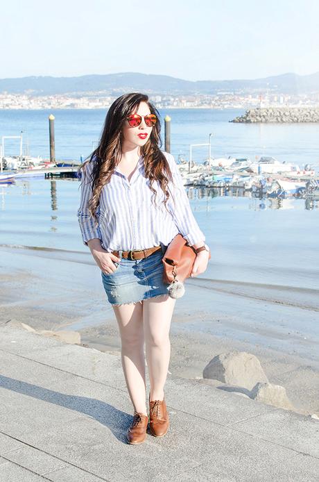 Tendencia-camisa-azul-blanca-rayas Tendencia primavera 2016; Camisa azul y blanca a rayas
