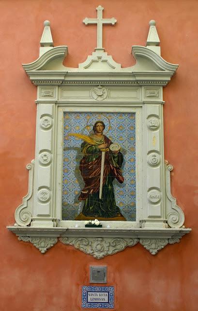 Santa Lucía, en la iglesia de Santa Catalina.