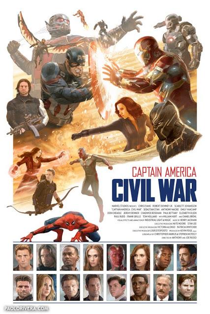 Impresionante poster de ‘Capitán América: Civil War’ con Spider-Man incluido Impresionante poster de ‘Capitán América: Civil War’ con Spider-Man incluido
