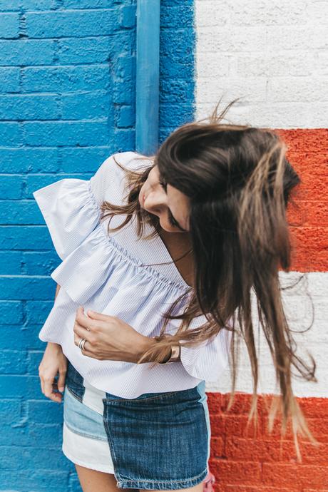 FLAG Patchwork_Denim_Skirt-Off_Shoulders-Assymetric_Top-Stripes-Marni_Sandals-Outfit-Dallas-19