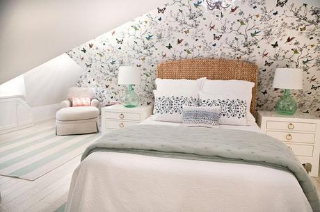 DORMITORIO JUVENIL CON UN PAPEL PINTADO MUY ESPECIAL DORMITORIO JUVENIL CON UN PAPEL PINTADO MUY ESPECIAL