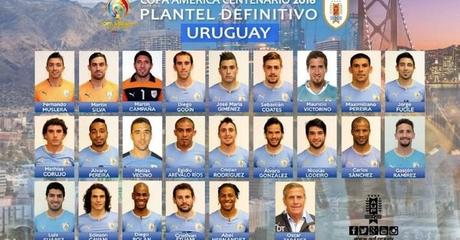 Uruguay da a conocer la lista definitiva para la Copa América Centenario