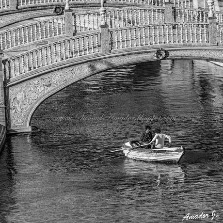 SEVILLA en BLANCO y NEGRO: PARQUE Mª LUISA y PLAZA DE ESPAÑA. PARTE II