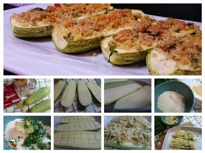 Calabacines gratinados Calabacines gratinados