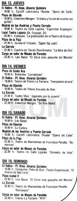 San Isidro 1982. Programa de festejos San Isidro 1982. Programa de festejos