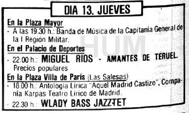 San Isidro 1982. Programa de festejos San Isidro 1982. Programa de festejos