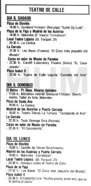 San Isidro 1982. Programa de festejos San Isidro 1982. Programa de festejos