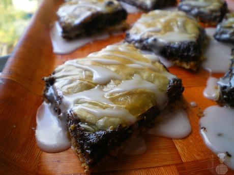 Baklava de chocolate y nutella: glaseado