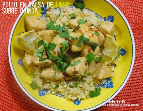 POLLO EN SALSA DE LIMON SOBRE QUINOA POLLO EN SALSA DE LIMON SOBRE QUINOA