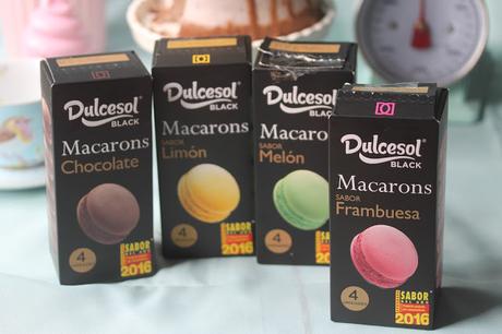 Macarons Dulcesol Black la versión low cost del pastelito french