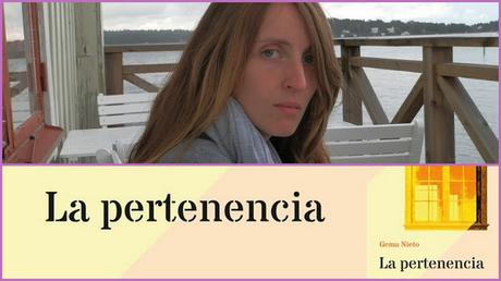 La autora y el título y portada de su primera novela Autores noveles, Novela de no-ficción, el duelo, Gema Nieto