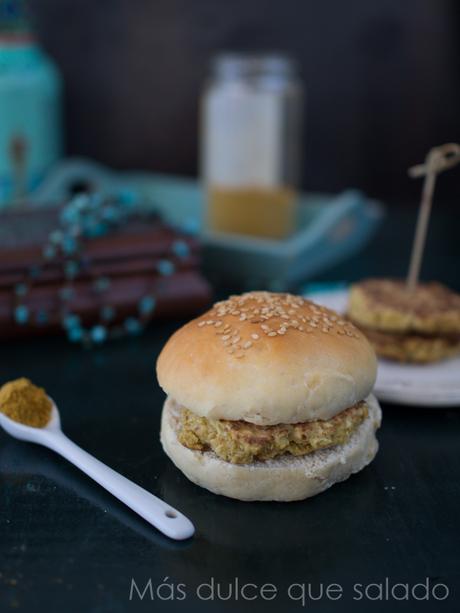 Hamburguesas de coliflor y Ras el hanout Hamburguesas de coliflor y Ras el hanout