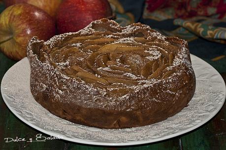 Tarta de Manzana y Natillas en Olla Programable