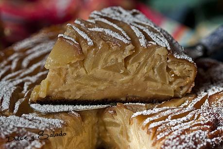 Tarta de Manzana y Natillas en Olla Programable