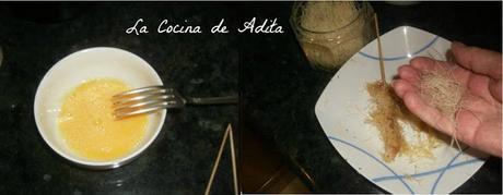 Crema de patatas con trufa, y langostinos Crema de patatas con trufa, y langostinos