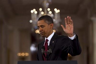 Obama baja a la tierra Obama baja a la tierra