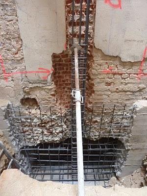 Rehabilitación del Palacio de la Música - Recalces muros medianeros perimetrales Rehabilitación del Palacio de la Música - Recalces muros medianeros perimetrales