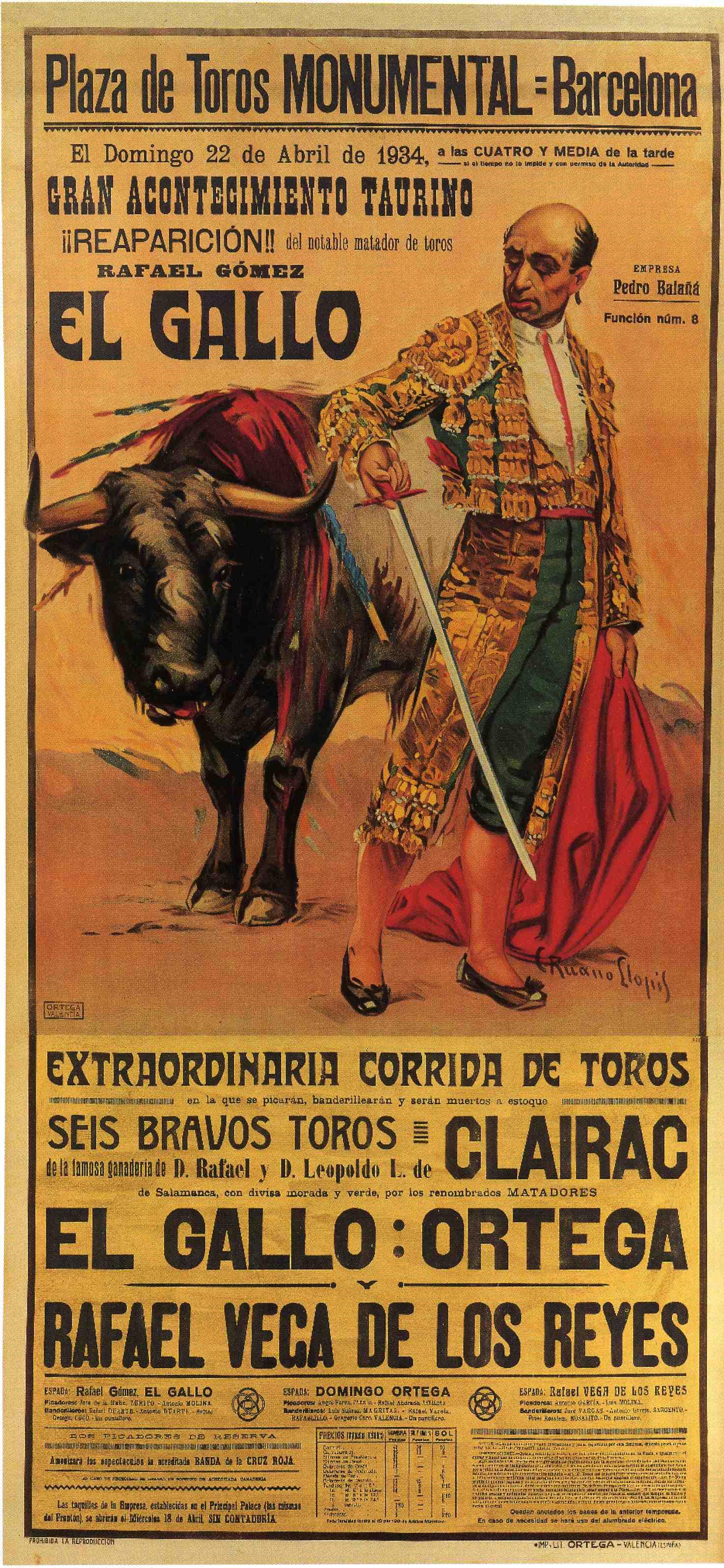 Carteles antiguos de toros