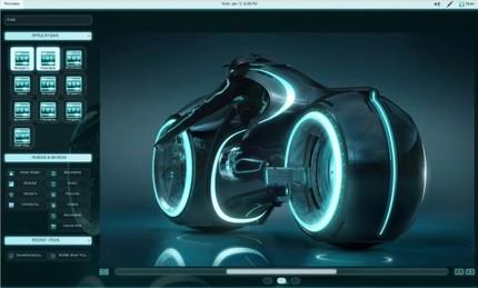 Expectacular tema Tron Legacy para Gnome Shell tron
